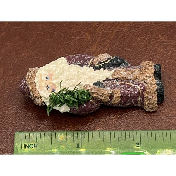 Vintage Enesco Santa Claus Pin By Linda Lindquist Baldwin 2 1/2" - Picture 5 of 6